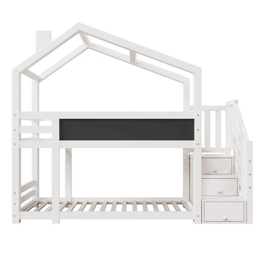 Beliche,cama-casa de panel de partÃculas 90x200cm,branco Beliche,cama-casa de panel de partÃculas 90x200cm,branco