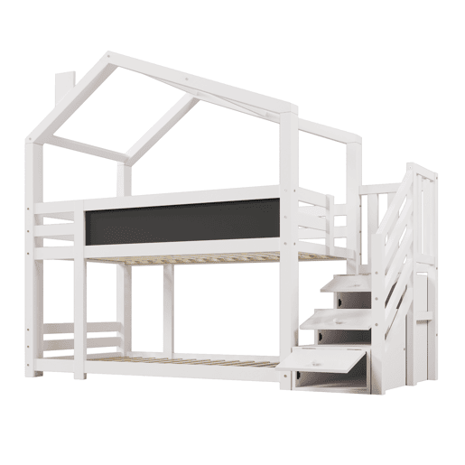 Beliche,cama-casa de panel de partÃculas 90x200cm,branco Beliche,cama-casa de panel de partÃculas 90x200cm,branco