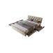 Cama de matrimonio de lino con 4 cajones Cama de matrimonio de lino con 4 cajones Natural