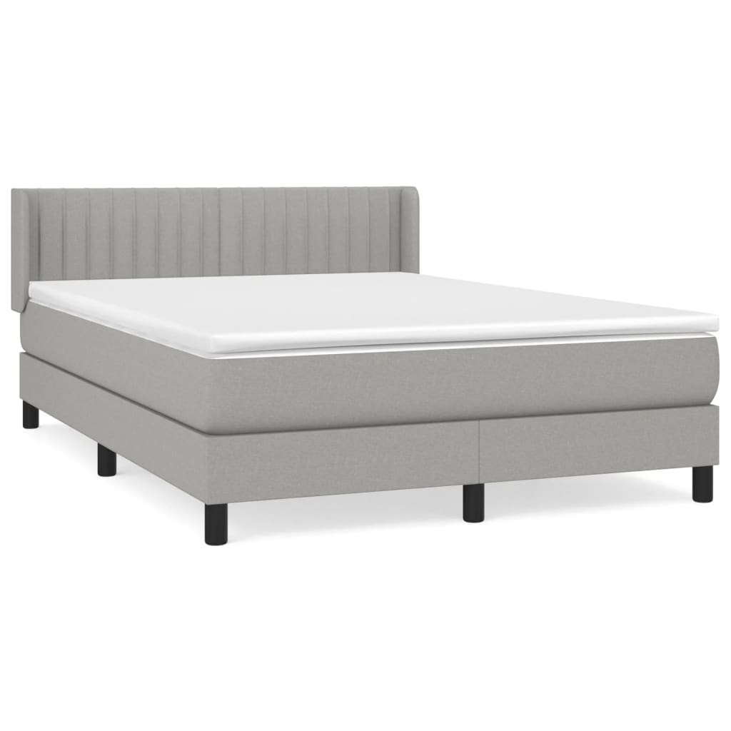 Cama box spring 140x190 Gris