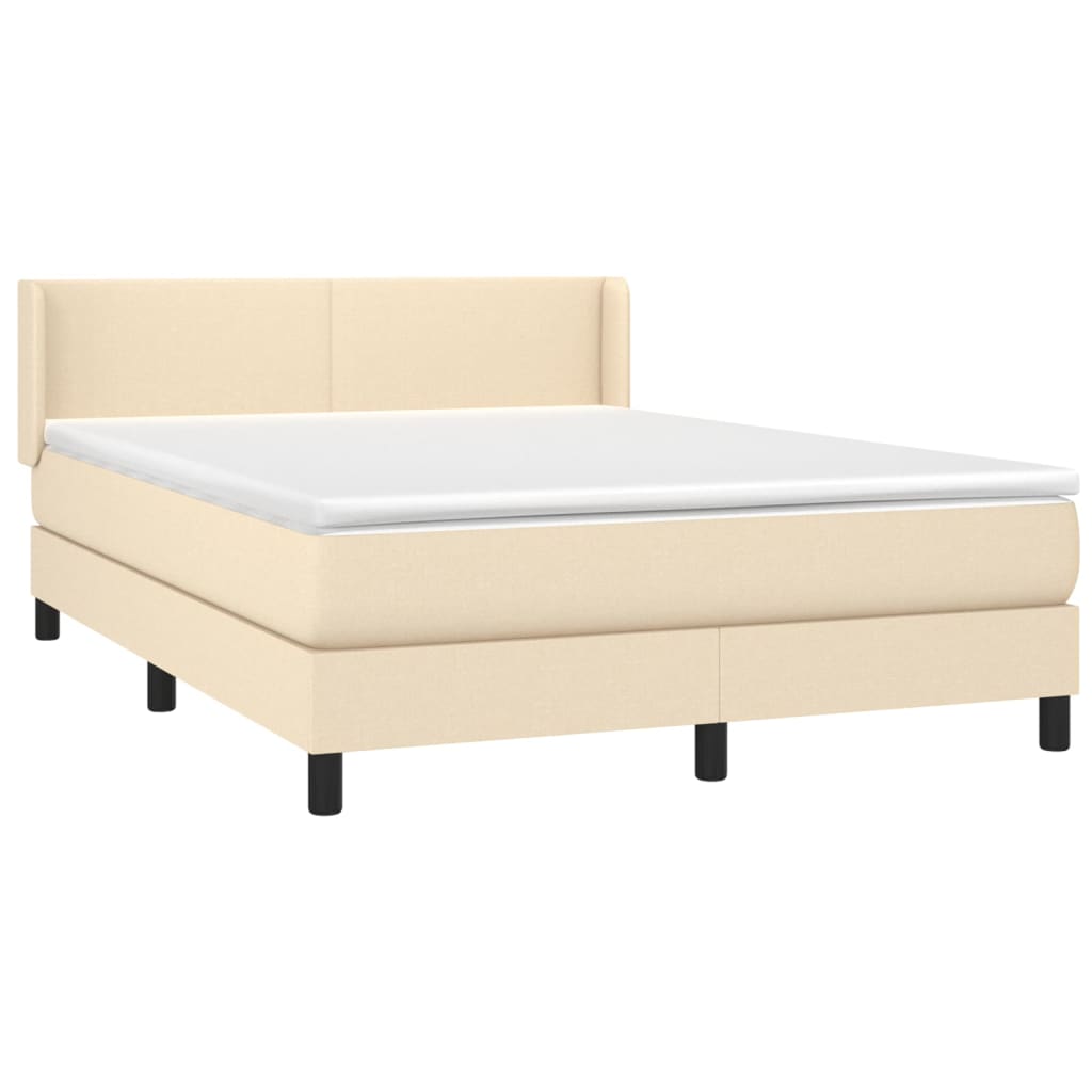 Cama box spring 140x190 Crema