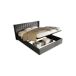 Cama de matrimonio de lino con almacenaje 153x214 Cama de matrimonio de lino con almacenaje 153x214 Beige