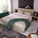 Cama de matrimonio de madera maciza Cama de matrimonio de madera maciza Negro/ Madera