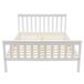 Cama de matrimonio de madera de pino Cama de matrimonio de madera de pino Blanco