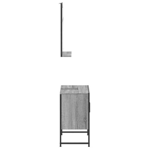 vidaXL 2 pcs conj. móveis casa de banho derivados madeira cinza sonoma vidaXL 2 pcs conj. móveis casa de banho derivados madeira cinza sonoma