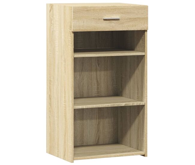 Vidaxl aparador de madera de ingeniería roble sonoma 50x42,5x93 cm