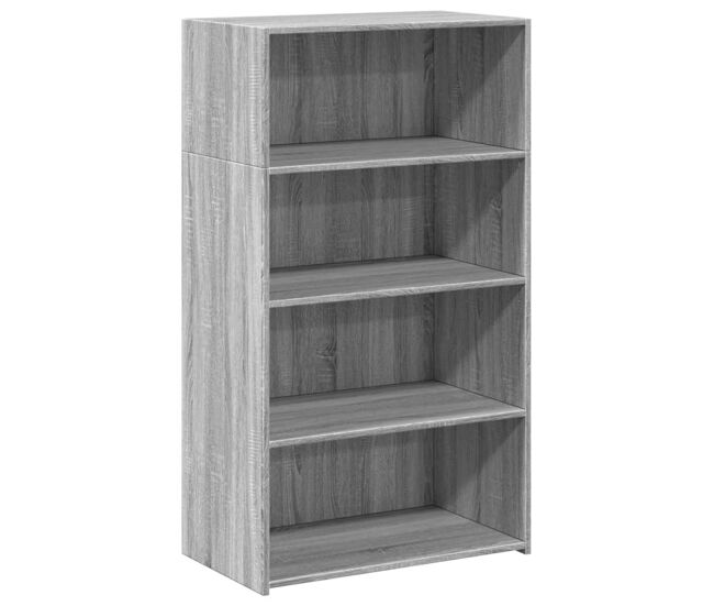 Vidaxl aparador alto madera de ingeniería gris sonoma 70x41x124 cm