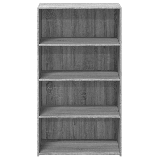 vidaXL Armário alto 70x41x124 cm derivados de madeira cinza sonoma