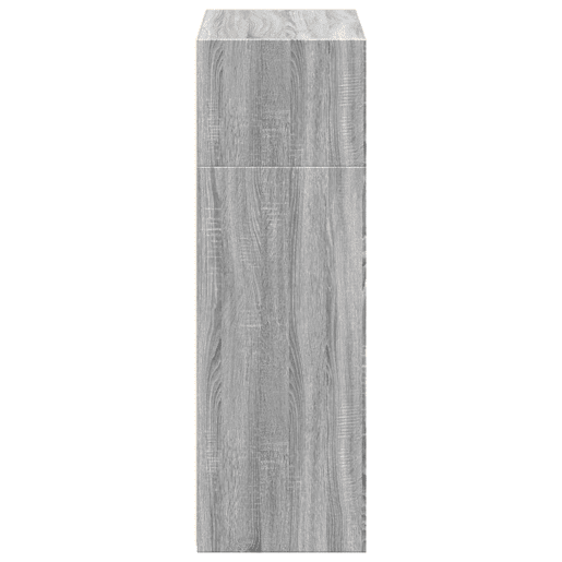 vidaXL Armário alto 70x41x124 cm derivados de madeira cinza sonoma