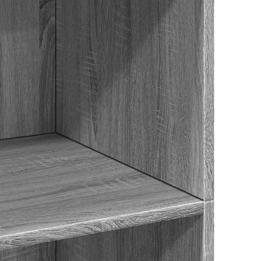 vidaXL Armário alto 70x41x124 cm derivados de madeira cinza sonoma