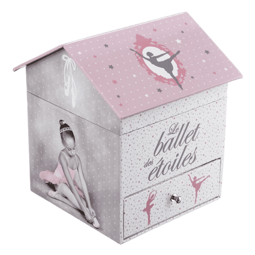 WELL HOME - Guarda-joias musical com caixa organizadora bailarina 14,3x14,2x16cm