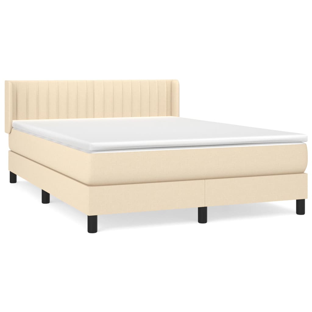 Cama box spring 140x190 Crema