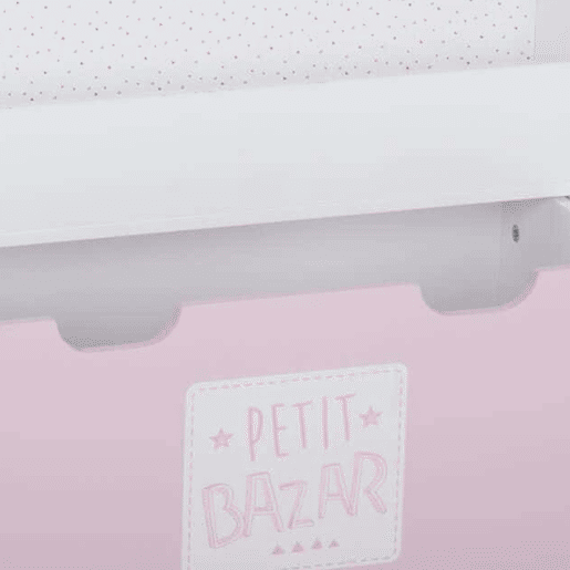 WELL HOME - Prateleira com gaveta, rodas e desenho em rosa 62,7x30x70cm