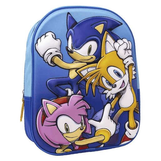 MOCHILA INFANTIL SONIC 3D