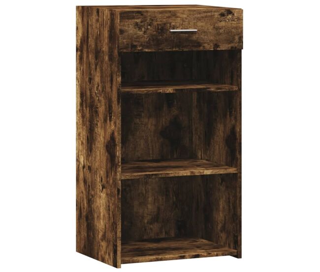 Vidaxl aparador de madera de ingeniería roble ahumado 50x42,5x93 cm