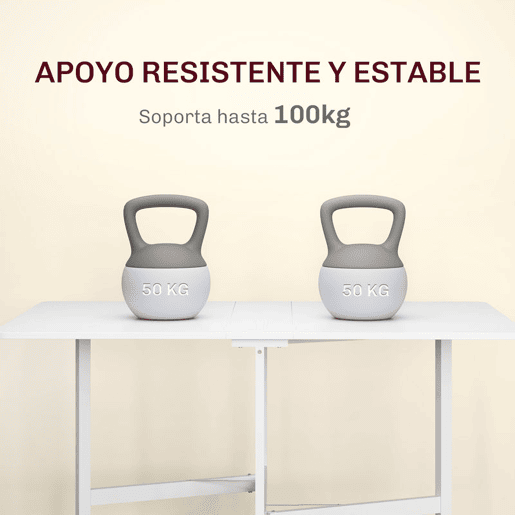 HOMCOM Mesa Dobrável de Cozinha para 4-6 Pessoas Mesa de Sala de Jantar Dobrável com Rodas e Laterais Dobráveis Mesa para Cozinha 120x80x73 cm Branco HOMCOM Mesa Dobrável de Cozinha para 4-6 Pessoas Mesa de Sala de Jantar Dobrável com Rodas e Laterais Dobráveis Mesa para Cozinha 120x80x73 cm Branco