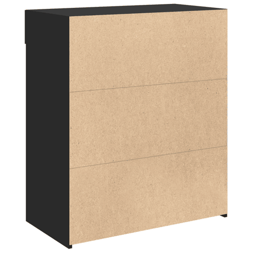 vidaXL Aparador 80x42,5x93 cm cm derivados de madeira preto