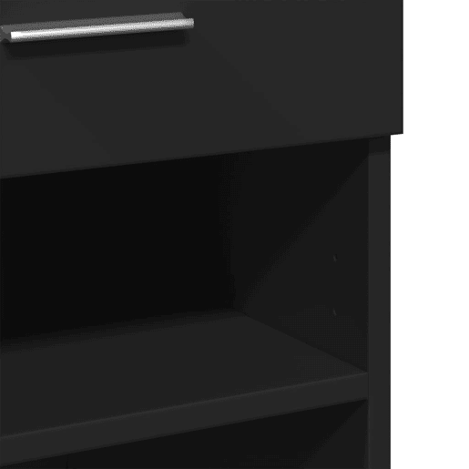 vidaXL Aparador 80x42,5x93 cm cm derivados de madeira preto