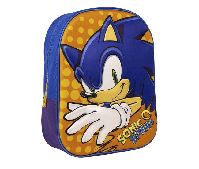 Mochila infantil 3d sonic
