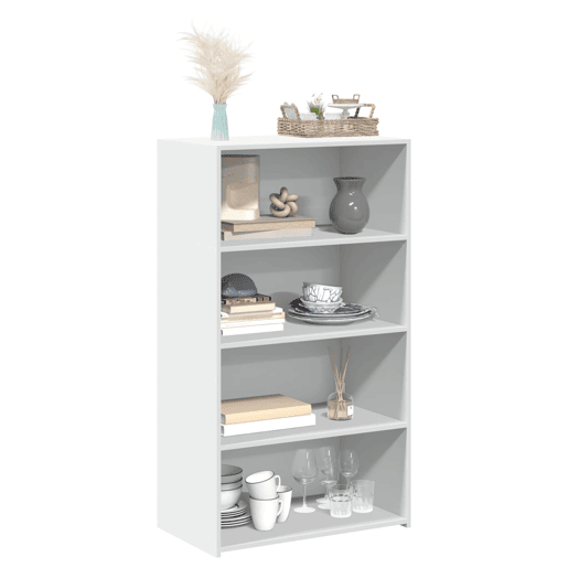 vidaXL Armário alto 70x41x124 cm derivados de madeira branco