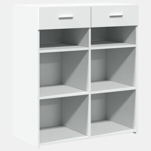 vidaXL Aparador 80x42,5x93 cm derivados de madeira branco