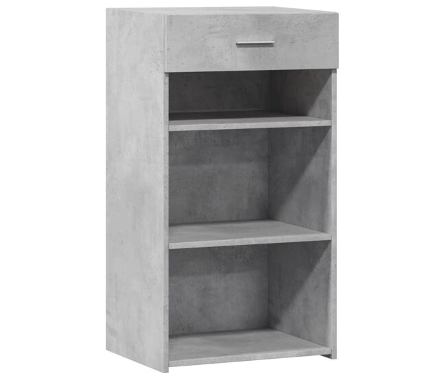 Vidaxl aparador de madera de ingeniería gris hormigón 50x42,5x93 cm