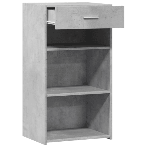 vidaXL Aparador 50x42,5x93 cm derivados de madeira cinzento cimento