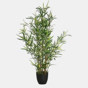 WELL HOME - Planta de Bambu Artificial Alt.90cm com vaso ideal para decoração
