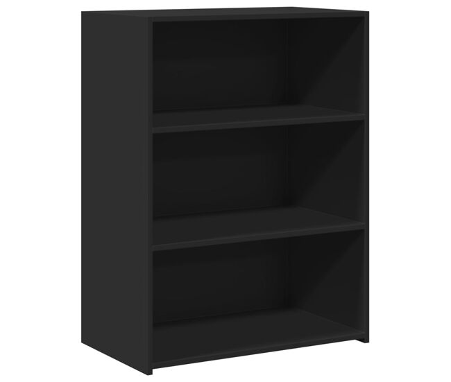 Vidaxl aparador de madera de ingeniería negro 70x41x93 cm