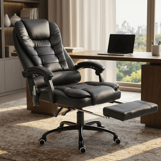 Vinsetto Cadeira de Massagem com 7 Pontos de Massagem Cadeira de Escritório Reclinável com Altura Ajustável Apoio para os Pés e Controlo Remoto 67x79x111-121 cm Preto Vinsetto Cadeira de Massagem com 7 Pontos de Massagem Cadeira de Escritório Reclinável com Altura Ajustável Apoio para os Pés e Controlo Remoto 67x79x111-121 cm Preto