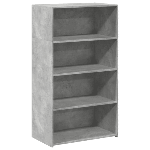 vidaXL Armário alto 70x41x124 cm derivados de madeira cinza cimento
