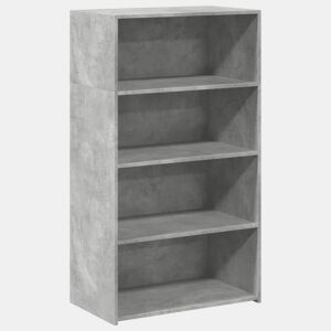 vidaXL Armário alto 70x41x124 cm derivados de madeira cinza cimento