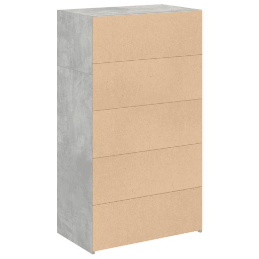 vidaXL Armário alto 70x41x124 cm derivados de madeira cinza cimento