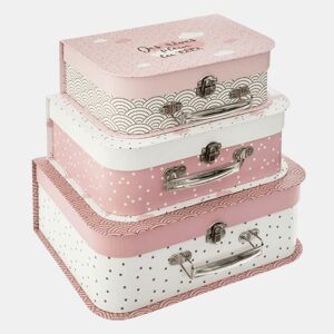 BEM CASA - Conjunto de 3 malas infantis, ideal para crianças 29,5x22,1x10,6cm