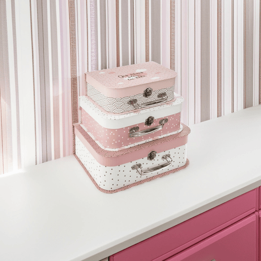 BEM CASA - Conjunto de 3 malas infantis, ideal para crianças 29,5x22,1x10,6cm