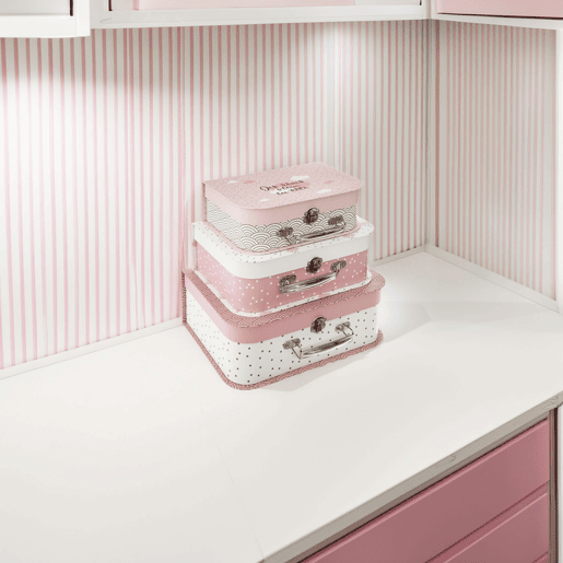 BEM CASA - Conjunto de 3 malas infantis, ideal para crianças 29,5x22,1x10,6cm
