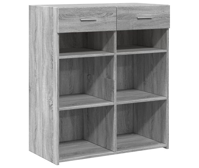 Vidaxl aparador madera de ingeniería gris sonoma 80x42,5x93 cm