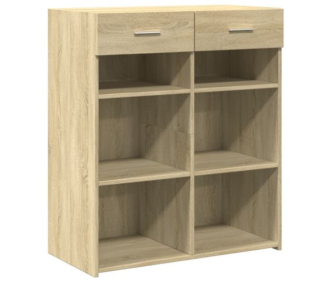 Vidaxl aparador de madera de ingeniería roble sonoma 80x42,5x93 cm