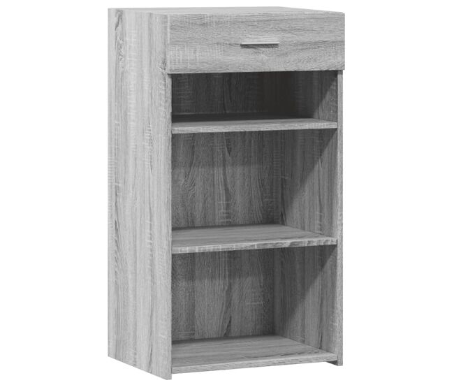 Vidaxl aparador de madera de ingeniería gris sonoma 50x42,5x93 cm
