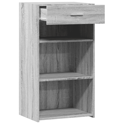vidaXL Aparador 50x42,5x93 cm derivados de madeira cinzento sonoma