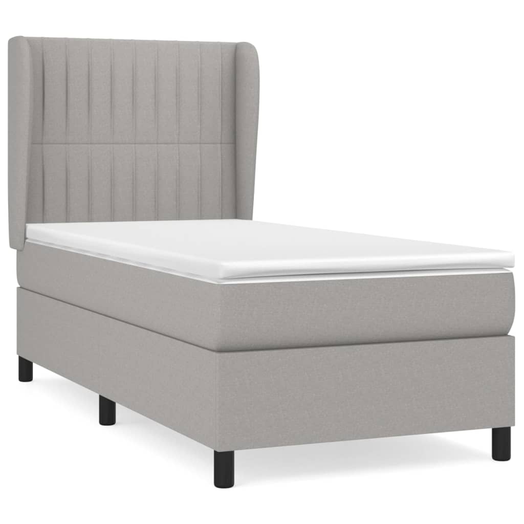 Cama box spring 100x200 Gris
