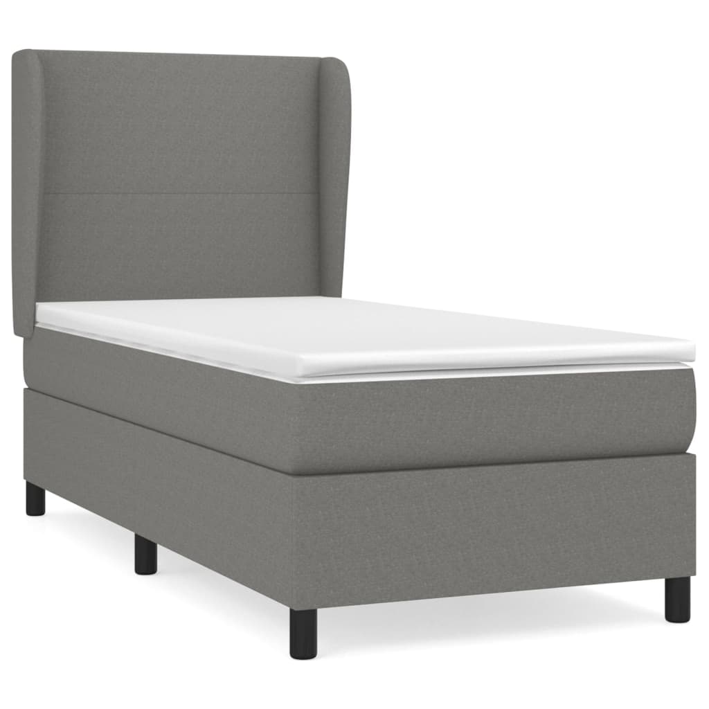 Cama box spring 80x200 Gris Oscuro