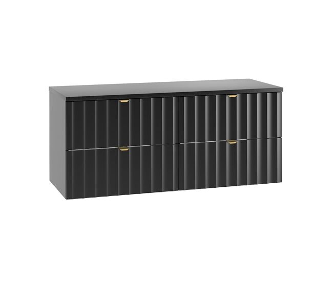 Mueble bajo lavabo 120cm encimera lexa negro