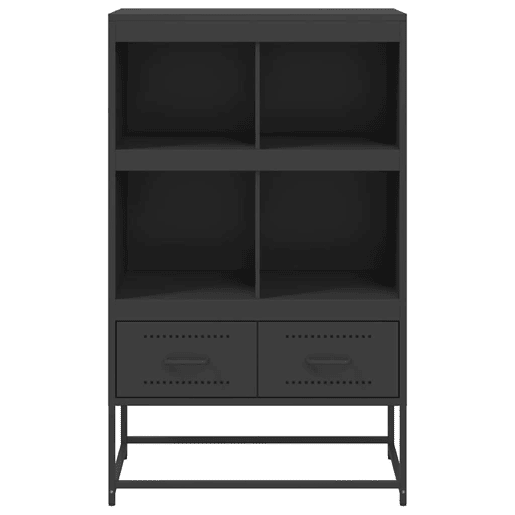 vidaXL Móvel alto 68x39x111,5 cm aço preto