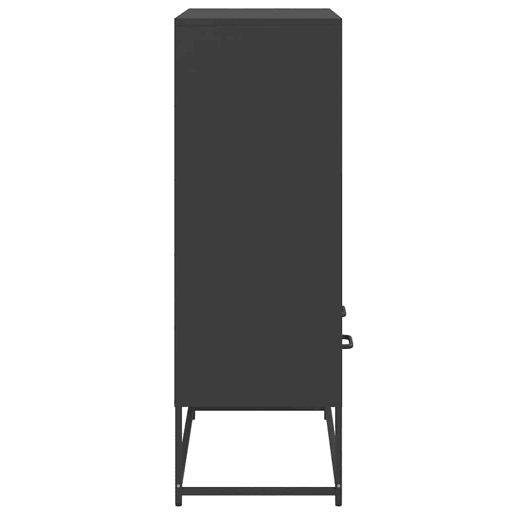 vidaXL Móvel alto 68x39x111,5 cm aço preto