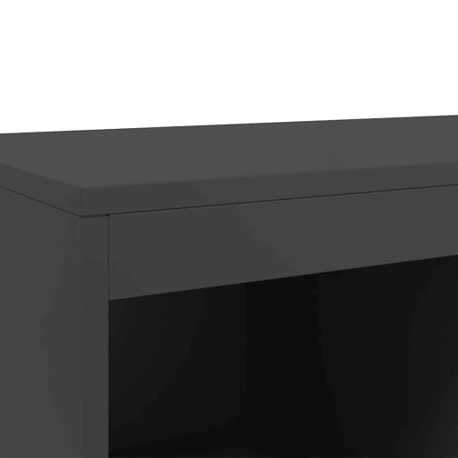 vidaXL Móvel alto 68x39x111,5 cm aço preto