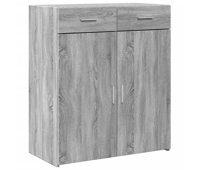 Vidaxl aparador madera de ingeniería gris sonoma 80x42,5x93 cm