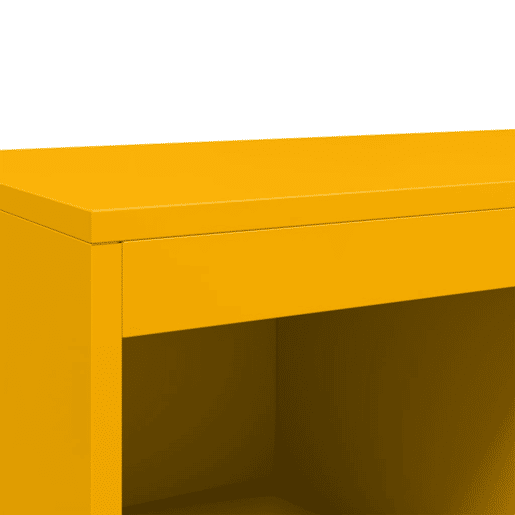vidaXL Móvel alto 68x39x111,5 cm aço amarelo mostarda