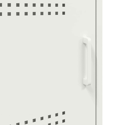 vidaXL Mesa de cabeceira 36x39x68 cm aço branco