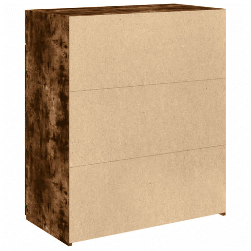 vidaXL Aparador 80x42,5x93 cm derivados de madeira carvalho fumado vidaXL Aparador 80x42,5x93 cm derivados de madeira carvalho fumado